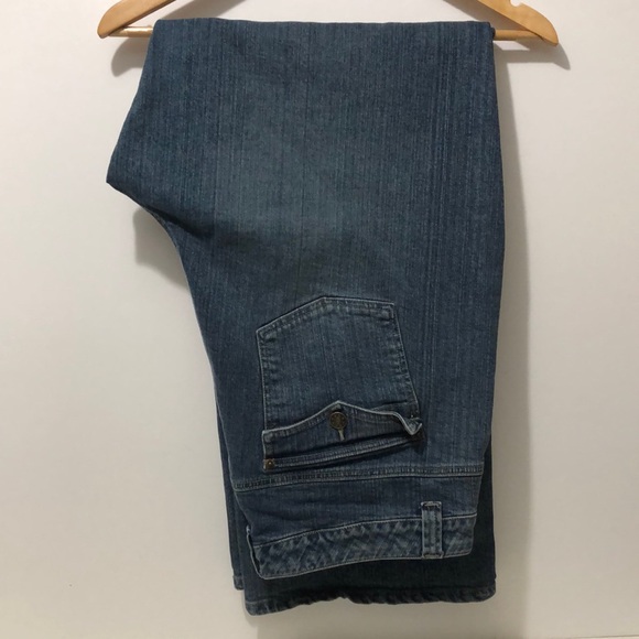 JL Studio Denim - JL Studio Women 18W Stretch Straight Wide Leg Jean